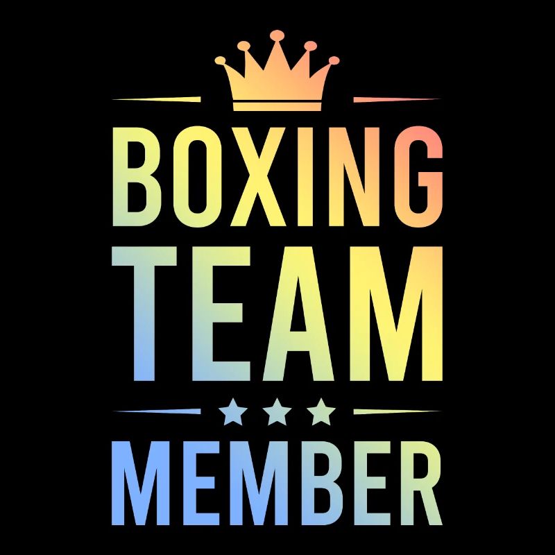 Équipe de boxe colorée