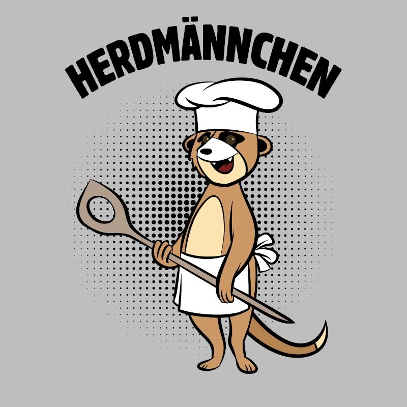 Herdmännchen - Erdmännchen mit Kochlöffel