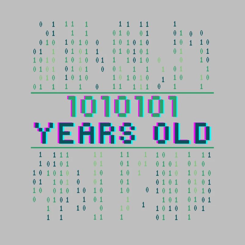 85. Geburtstag 85 Jahre alt Binärcode Coder