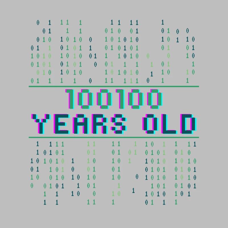 36e anniversaire 36 ans Code binaire Informatique