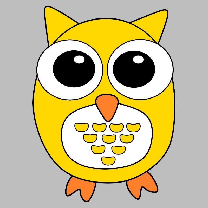 gelbe Eule gelb Vogel Vögelchen Tiere Geschenk