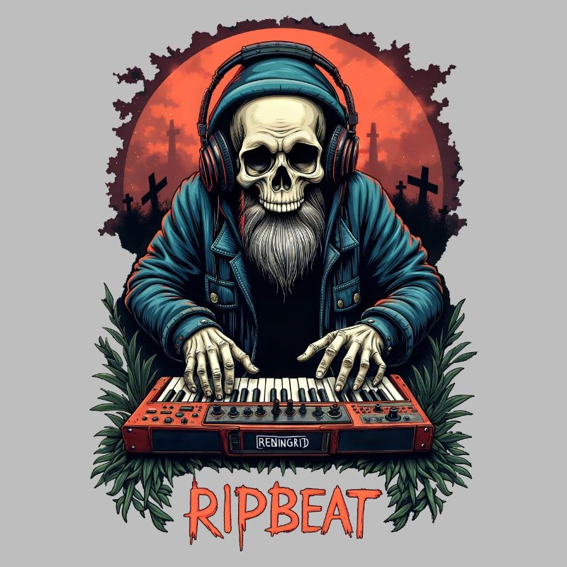 RIPBEAT: skeleton with a synthesizer