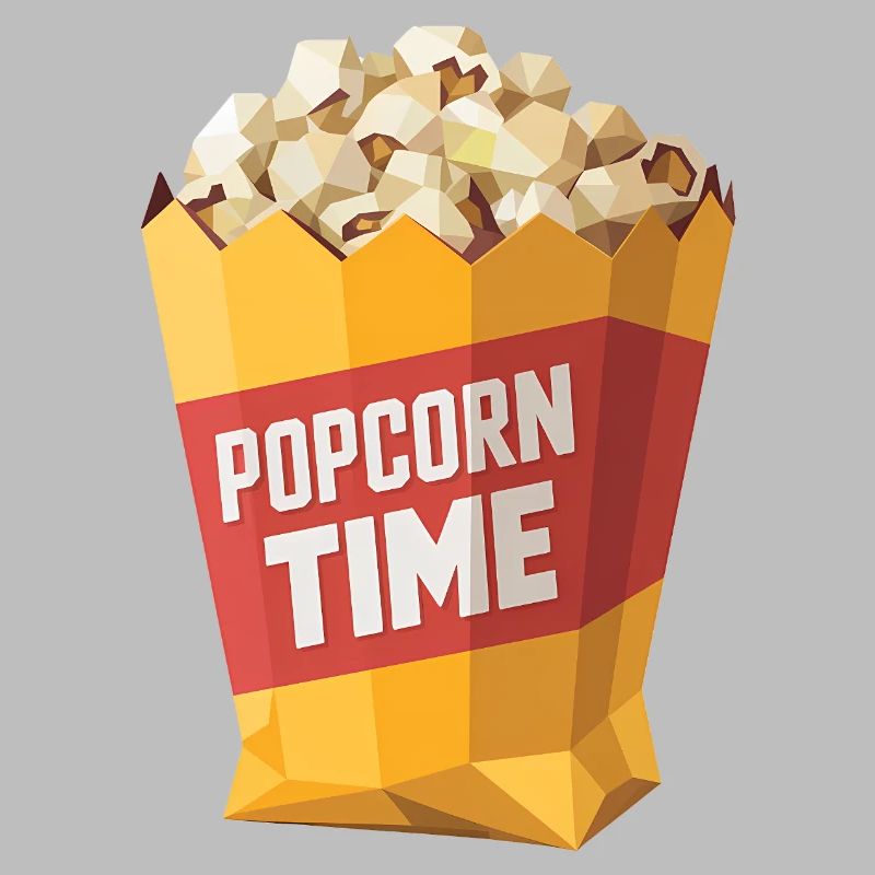 Sac à pop-corn - Cool Low Poly Logo