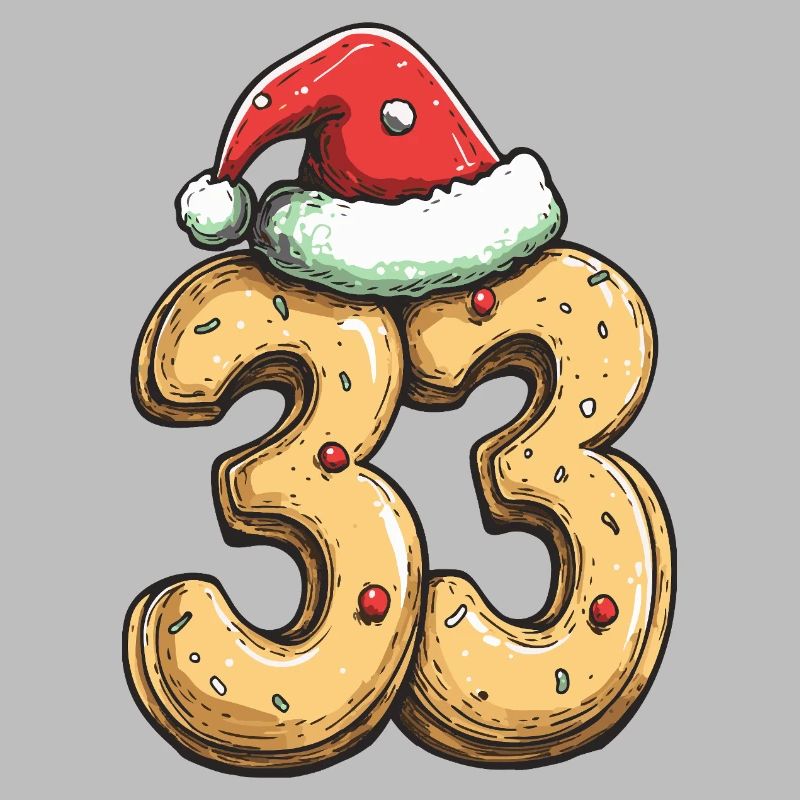 Biscuit de Noël à 33 chiffres