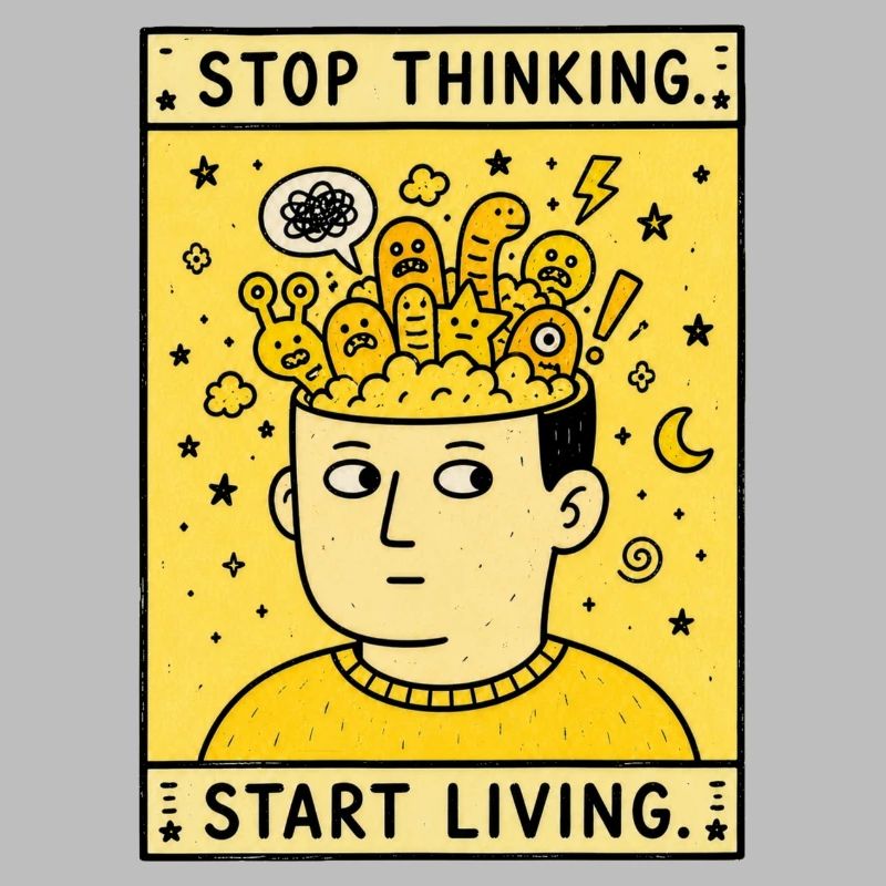 STOP THINKING. START LIVING.