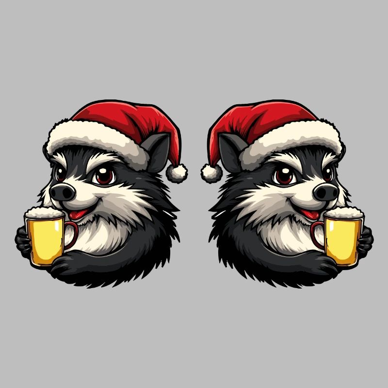 Équipe de la bière de Noël Hedgehog