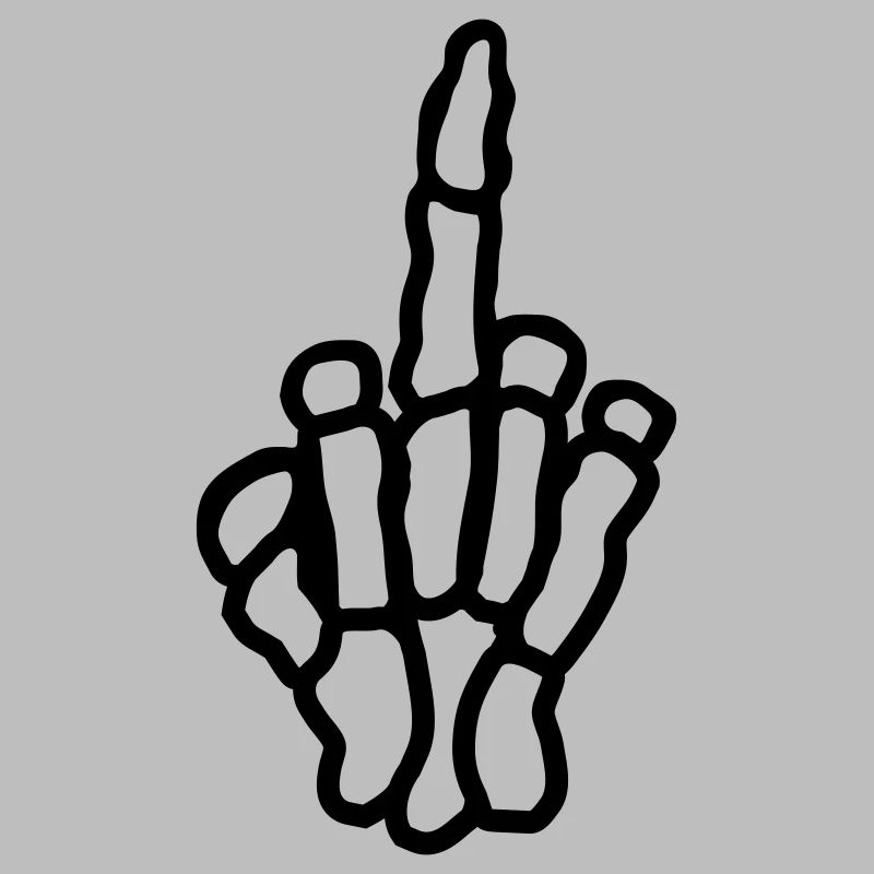 Frech Mittelfinger Knochen Hand