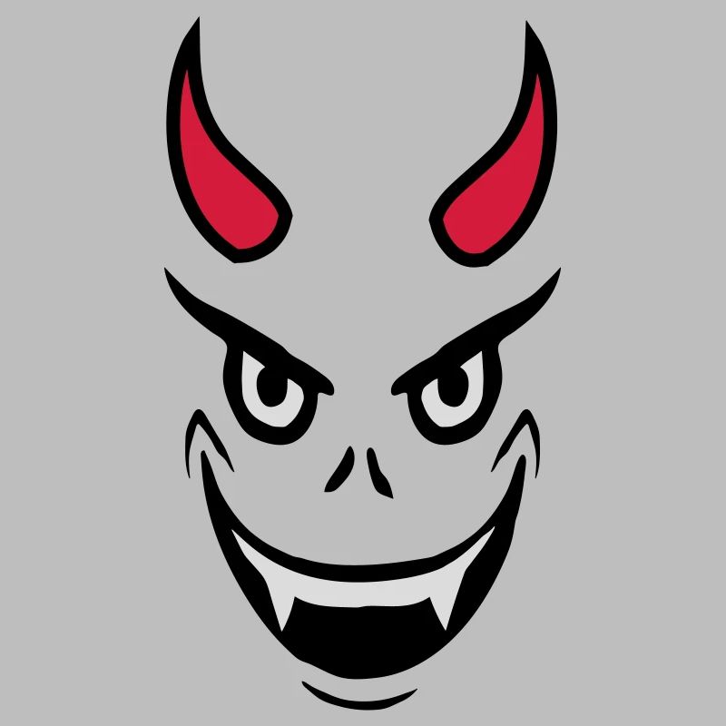 Evil Devil Face Design