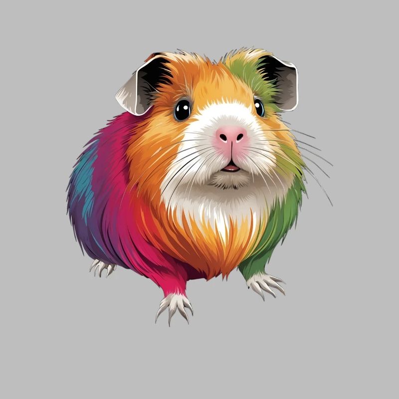 Mignon cochon d’Inde coloré
