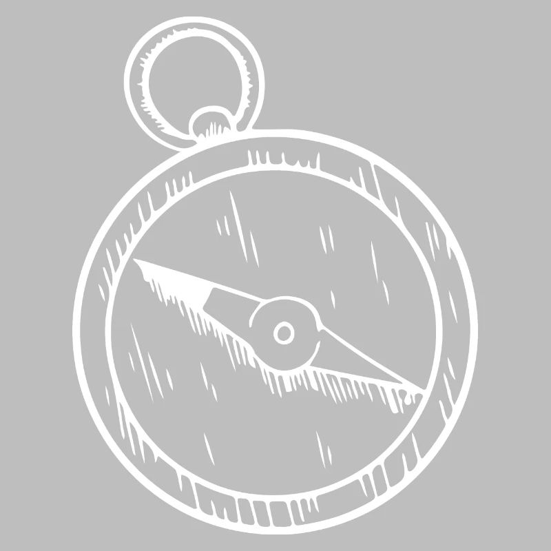 Compass Hand Drawn Cardinal Direction