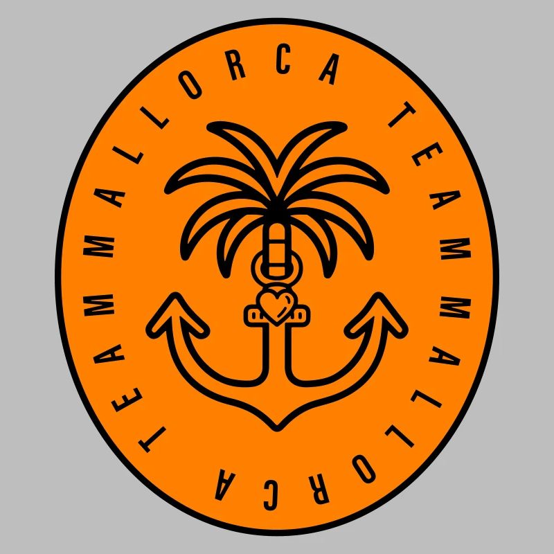 Mallorca Team Anchor Palm Tree Heart