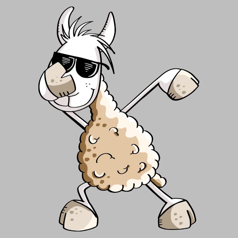 Cooles Dab Dance Lama - Dabbing Alpaka - Comic Fun