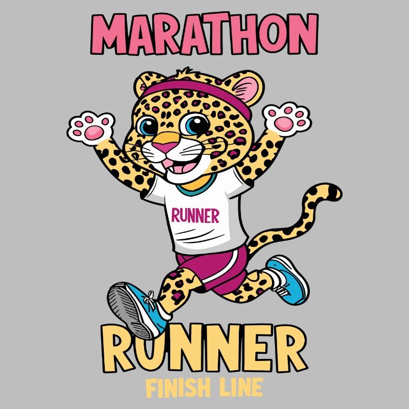 Leopard Marathon Läufer