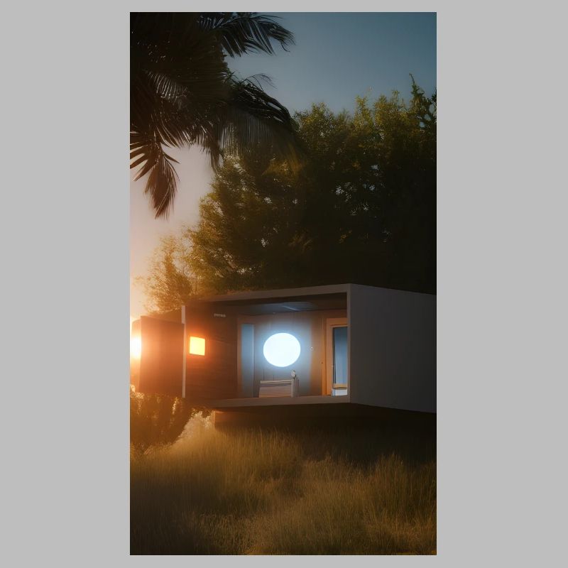 Maison cachée dans les bois