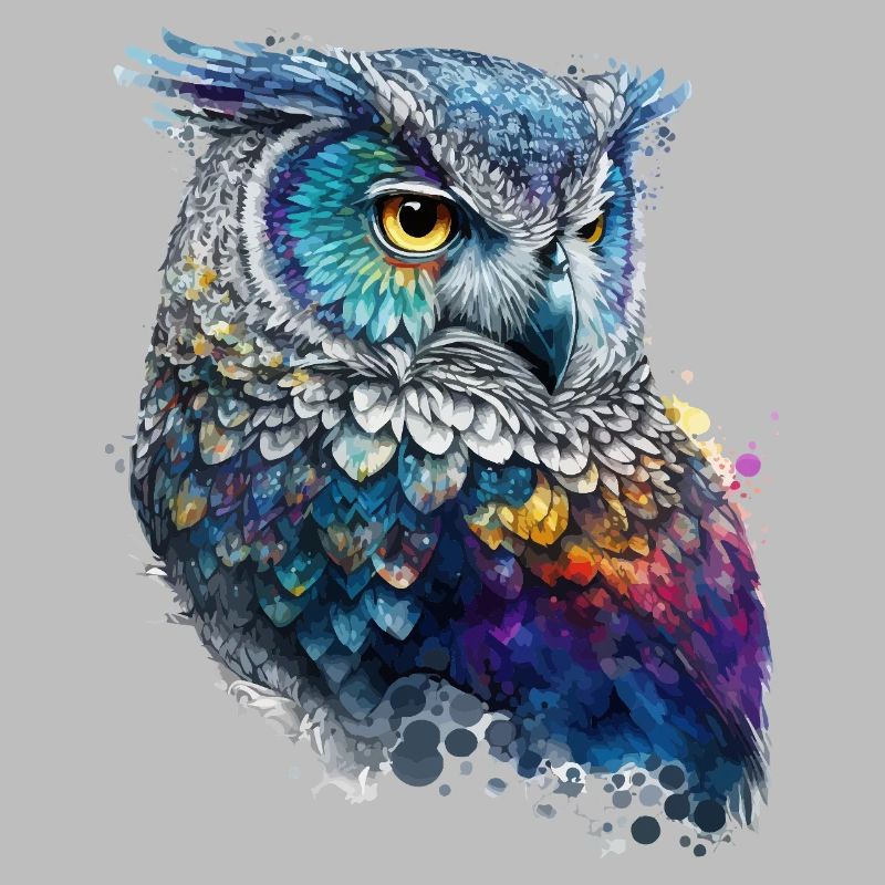 Aquarell Eule
