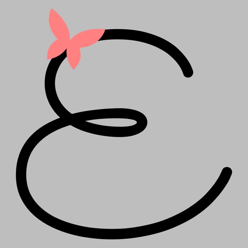 Lettre E Papillon Lettre