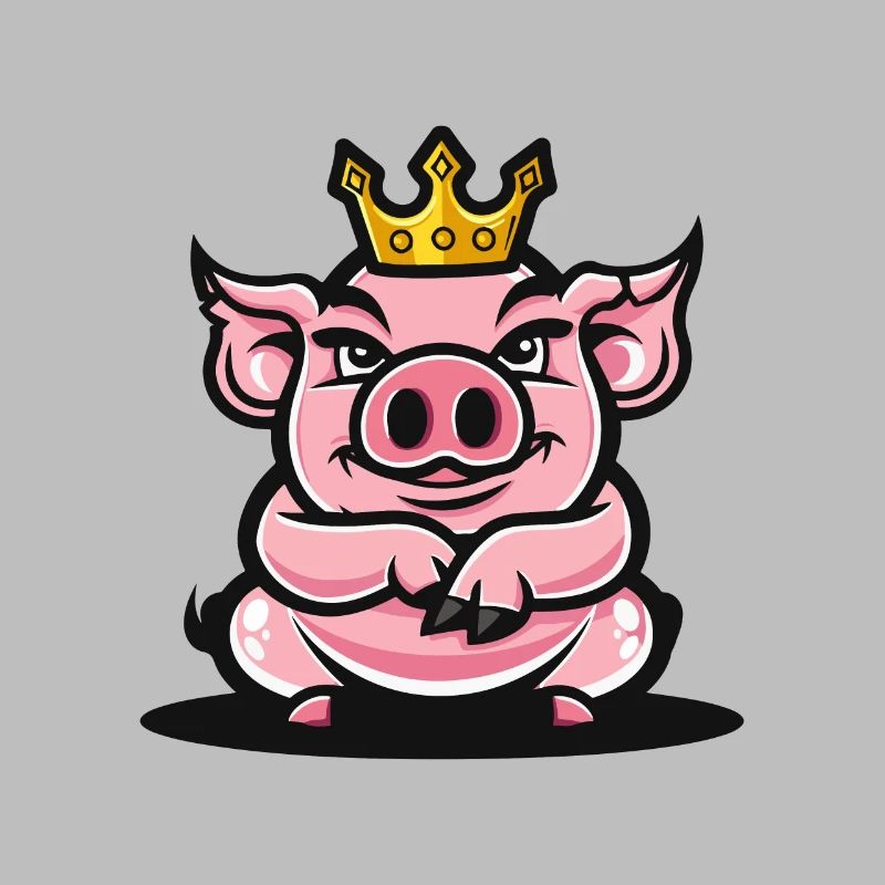 Pig Comic Crown