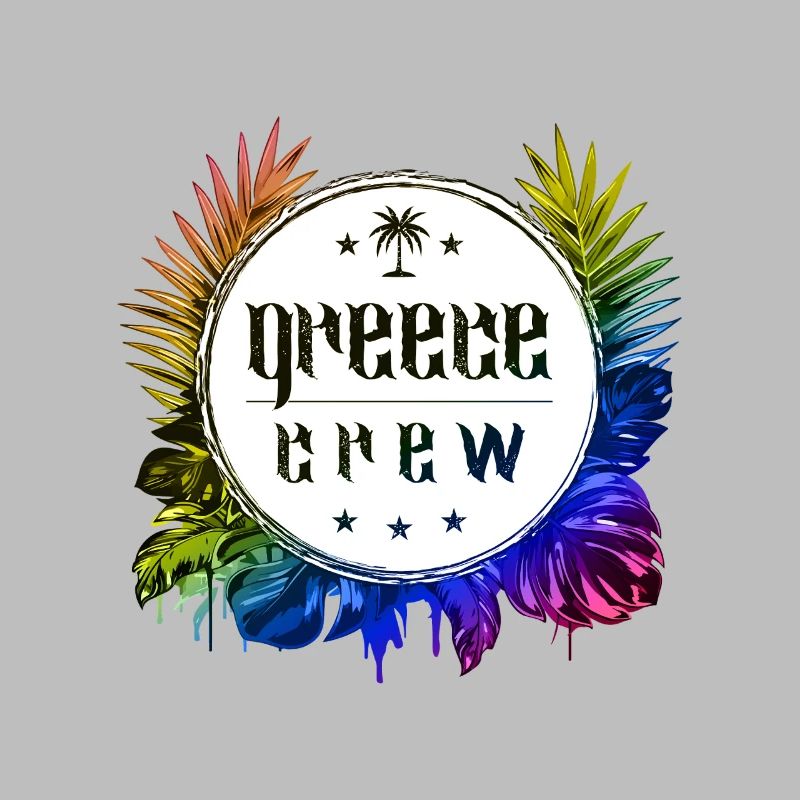 Grèce Crew Coloré