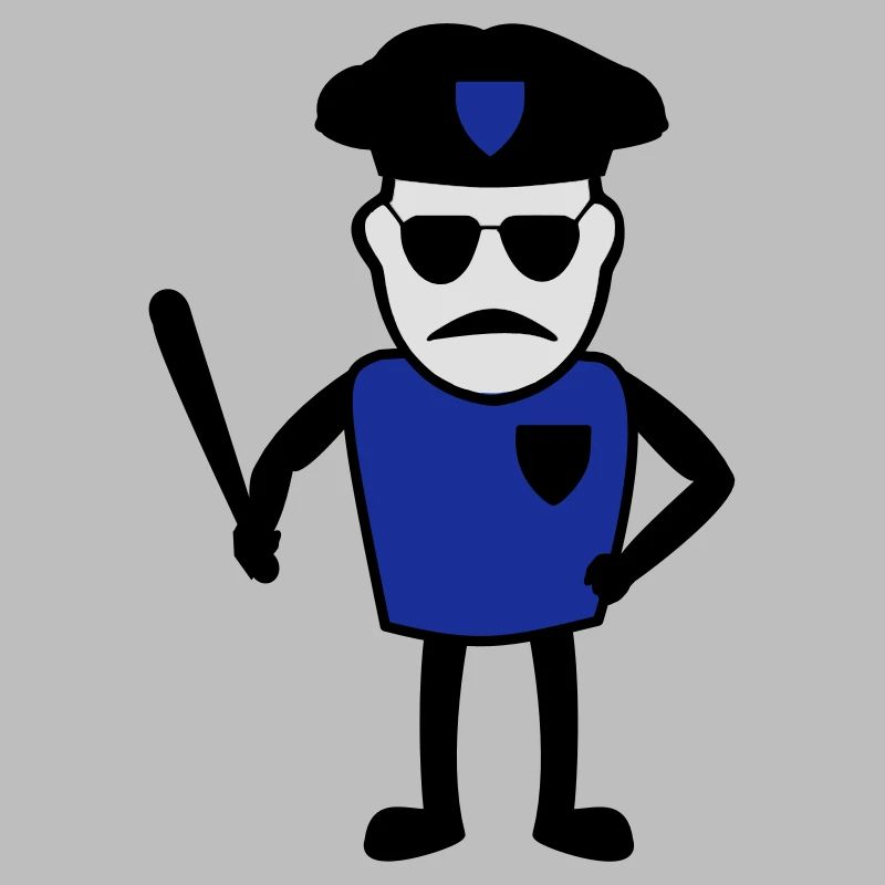 Policeman with truncheon