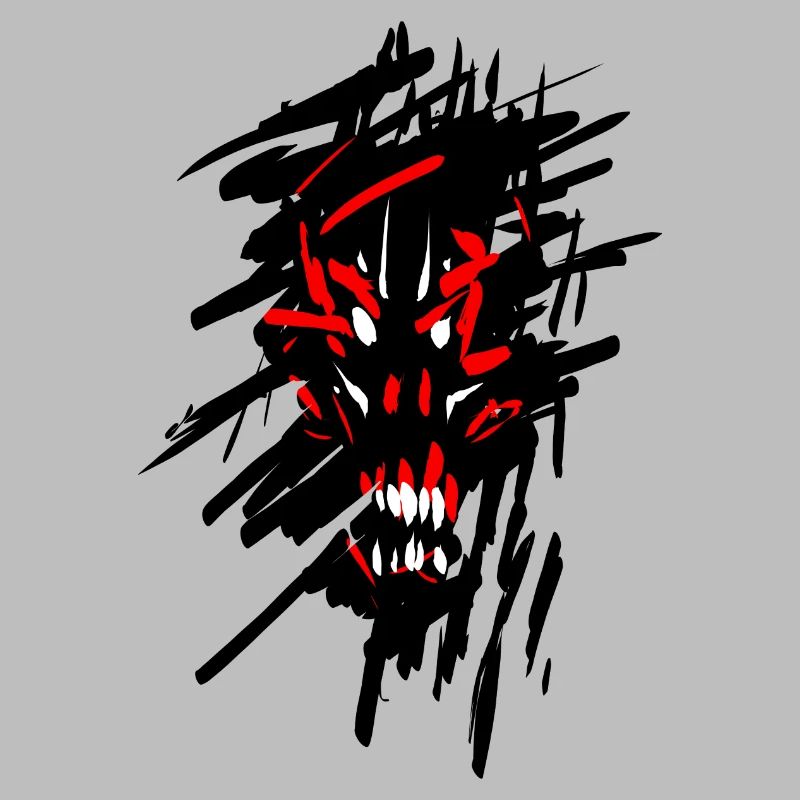 Devil horror graffiti