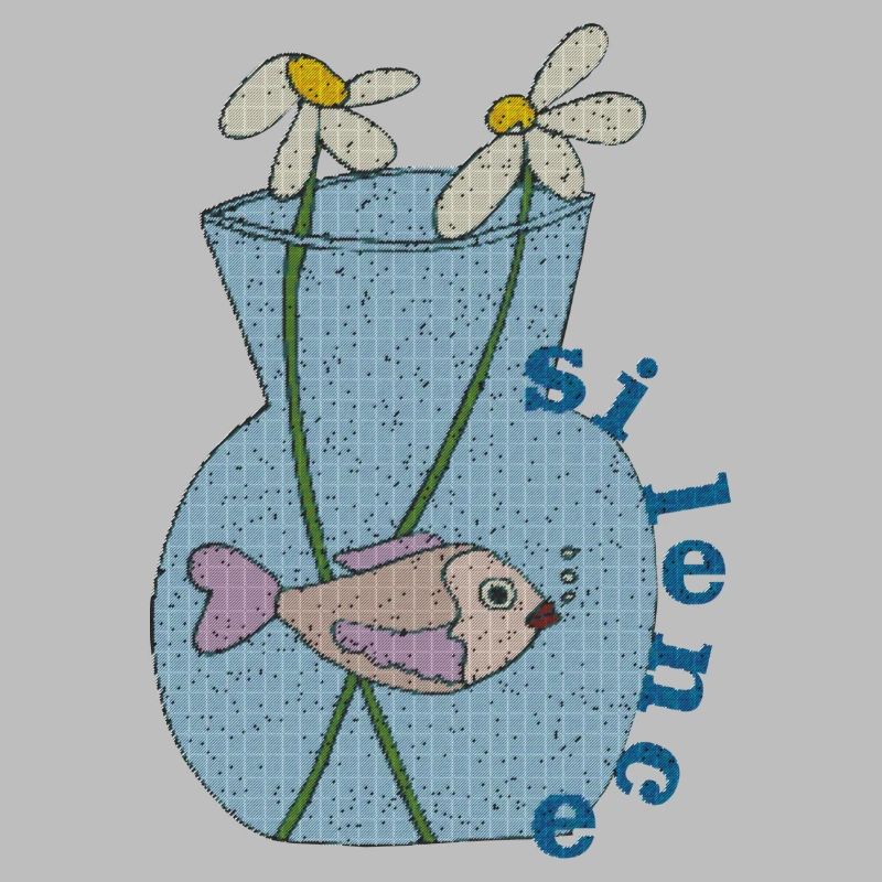 fisch im glas gewebe