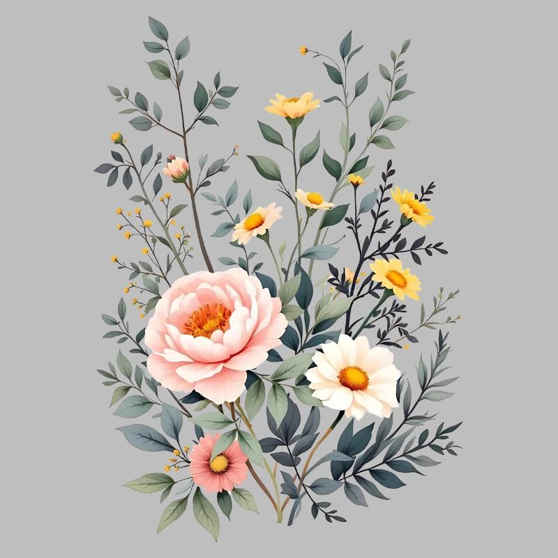Boho Blumen – Blühende Harmonie
