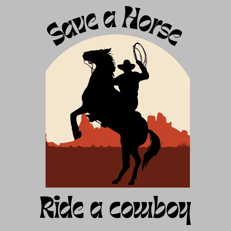 Saddle Heroes Western Silhouette