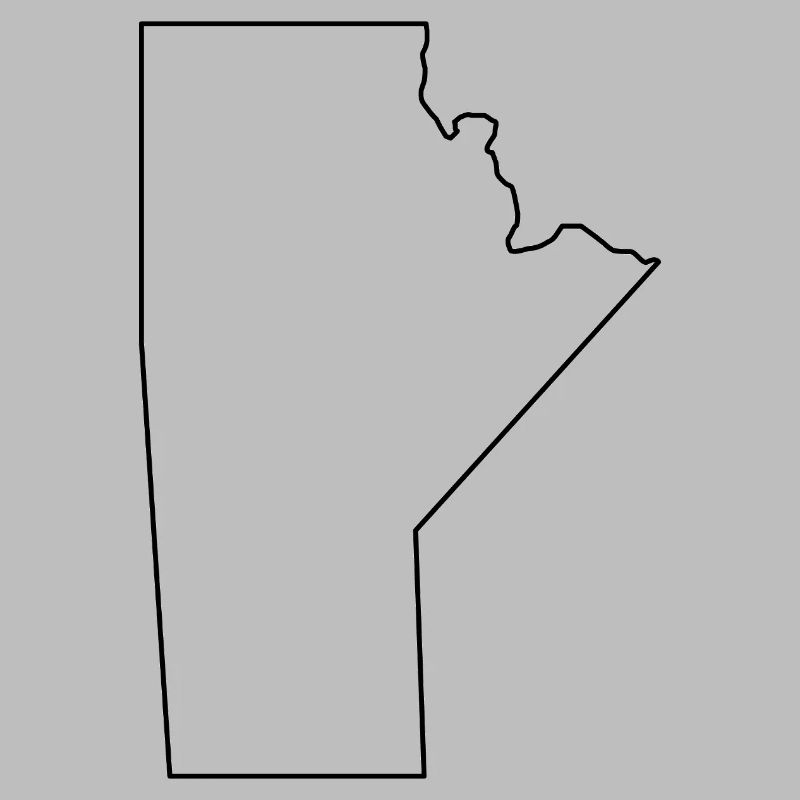 Manitoba outline map