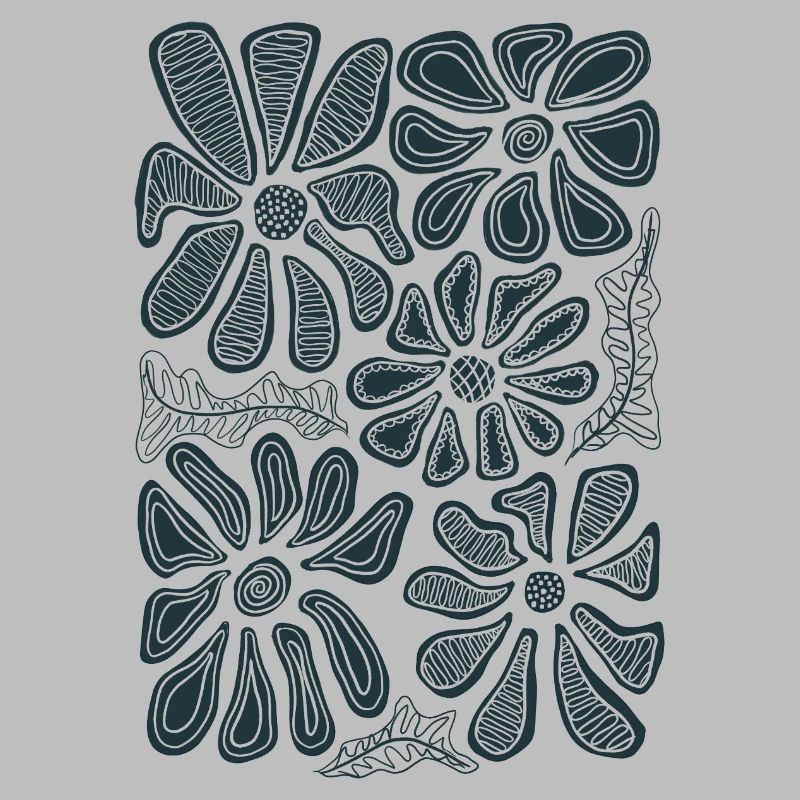 Doodle Daisy Bloom Floral Sketch