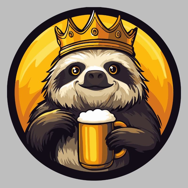 Faultier Bier Comic