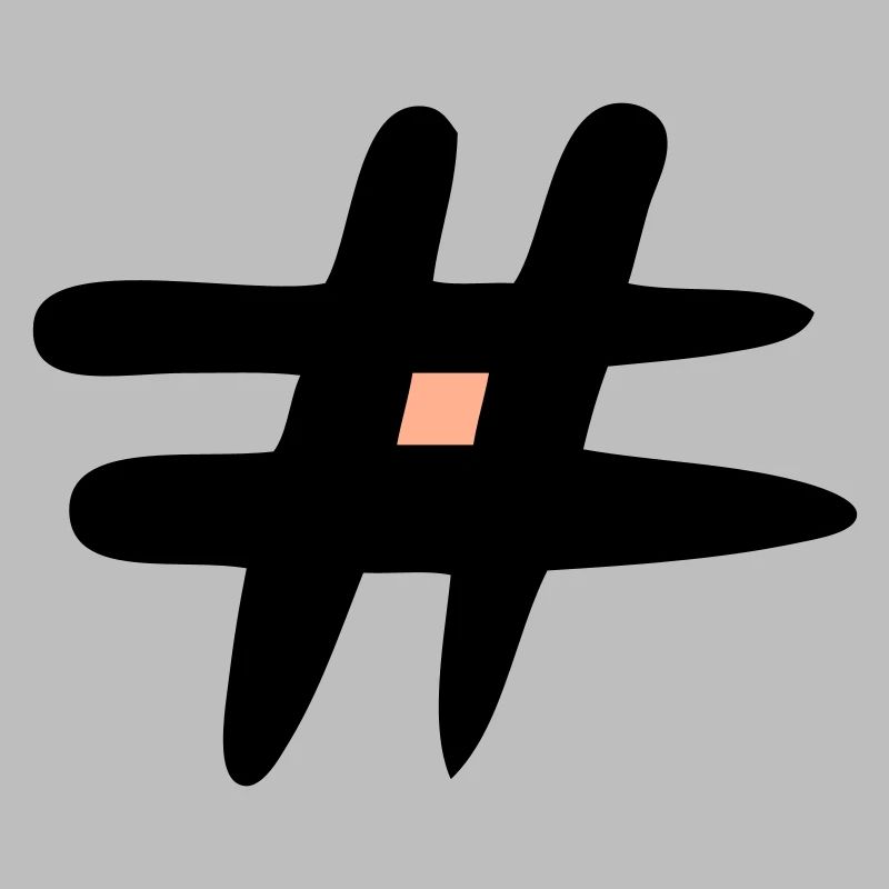 Raute Zeichen. # Symbol. Satzzeichen. Webzeichen.