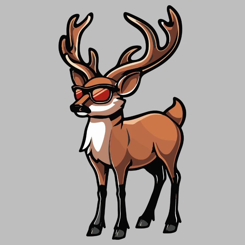 Cerf Bande Dessinée Cool