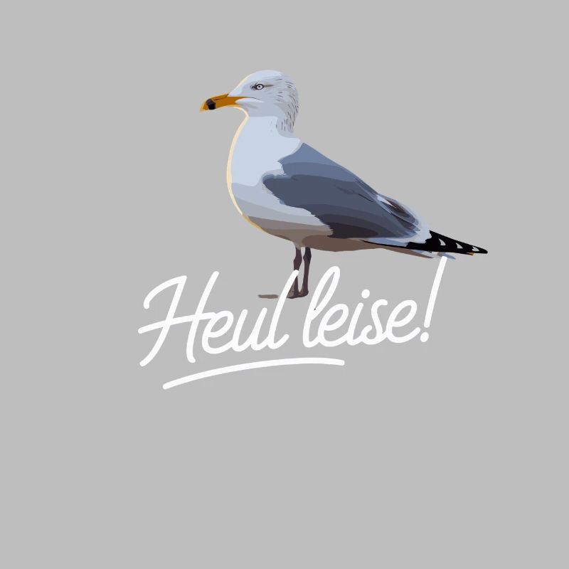 Möwe Mit Heul Leise Text