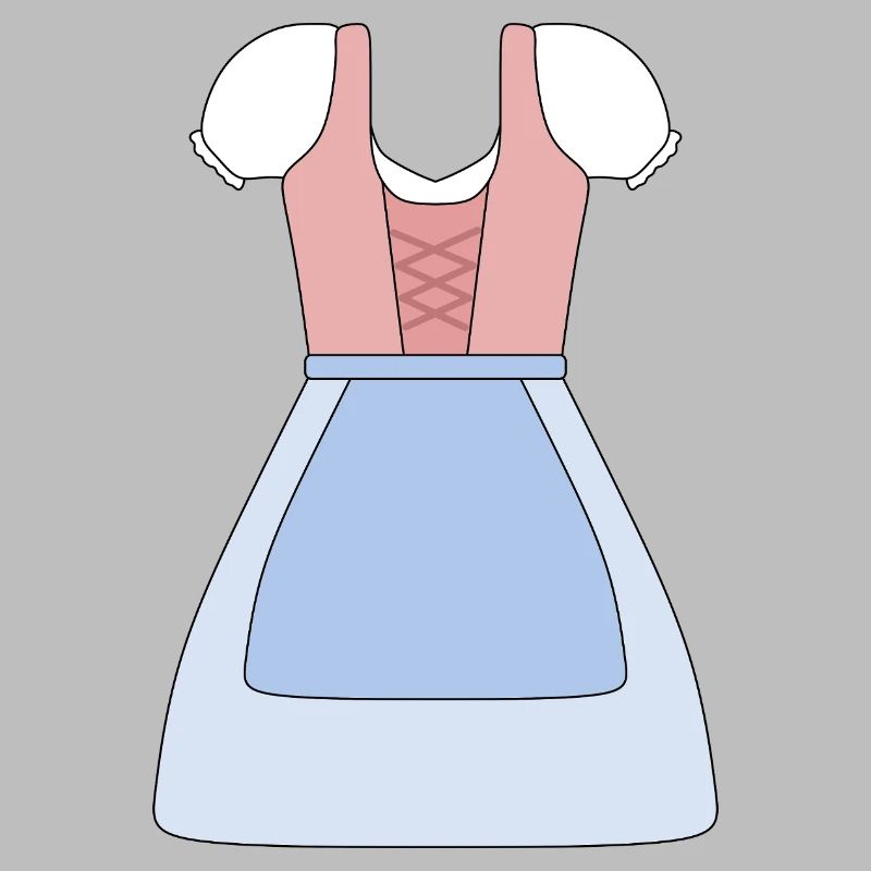 Conception de robe bavaroise traditionnelle Dirndl