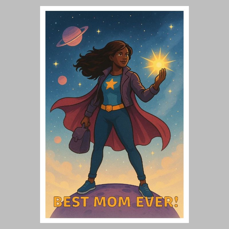 Beste Mutter aller Zeiten Superhelden Poster