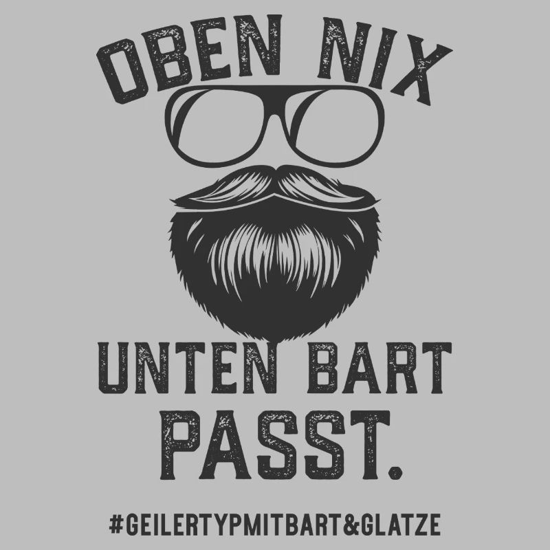 Geiler Typ Mit Bart Und Glatze Bartträger Vollbart