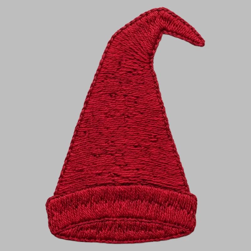Gnome hat in embroidered look (printed)