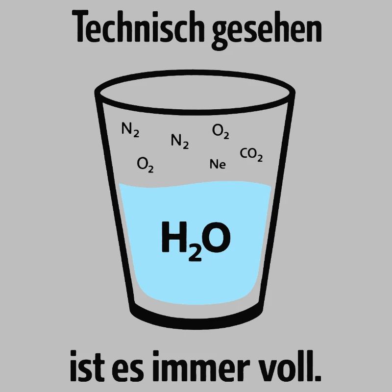 Technically, it's always full – nerd humor