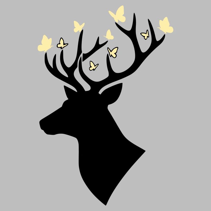 Deer Head Butterfly Yellow