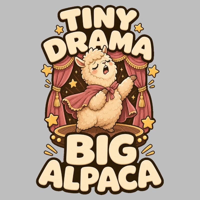 Tiny Drama Big Alpaca Alpaka