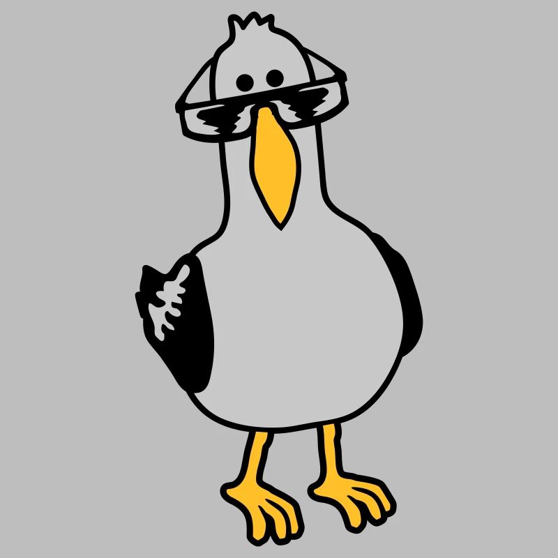 Cooler Blick Möwe Sonnenbrille