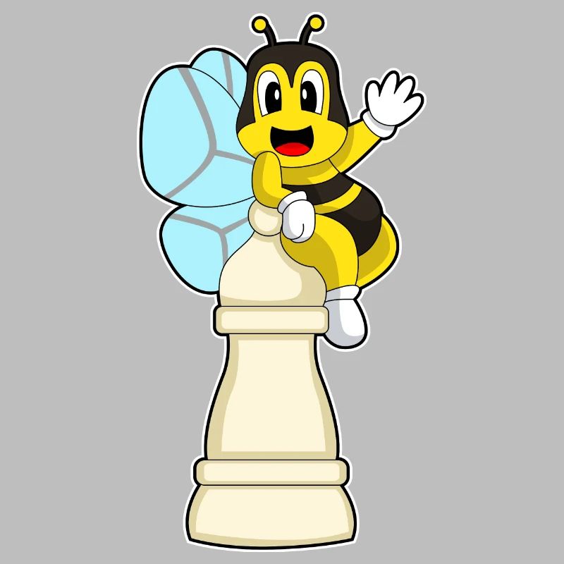 Schachfigur Bauer Biene Schach