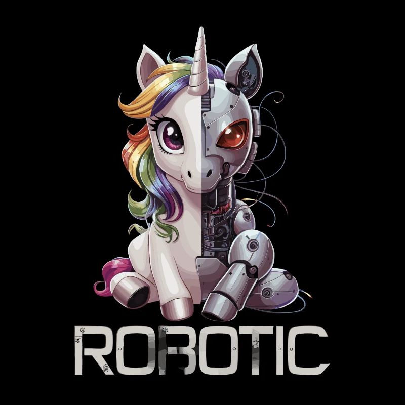Lustiges Einhorn Roboter Robotic Kuscheln Cyborg