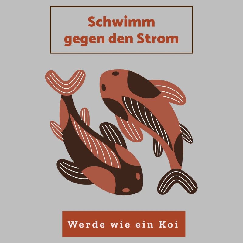 Schwimm gegen den Strom: Werde wie ein Koi