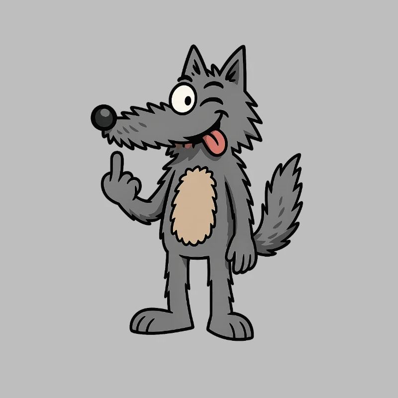 Waldemar Wolf Lustiger Comic-Wolf