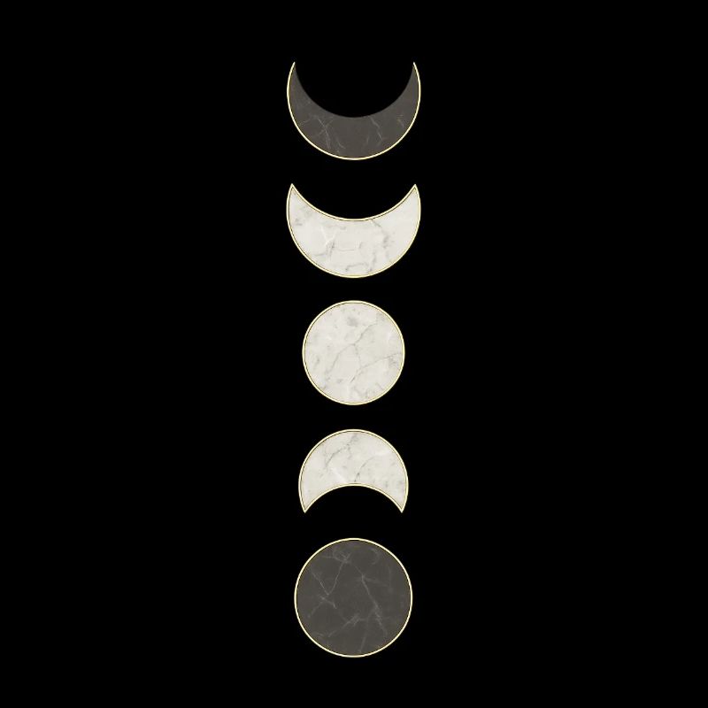 Moon Phases Marble Pattern
