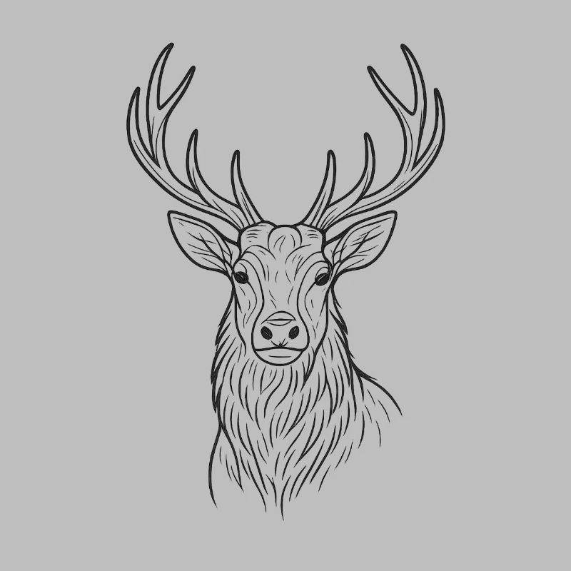 Modernes Hirsch-Design 