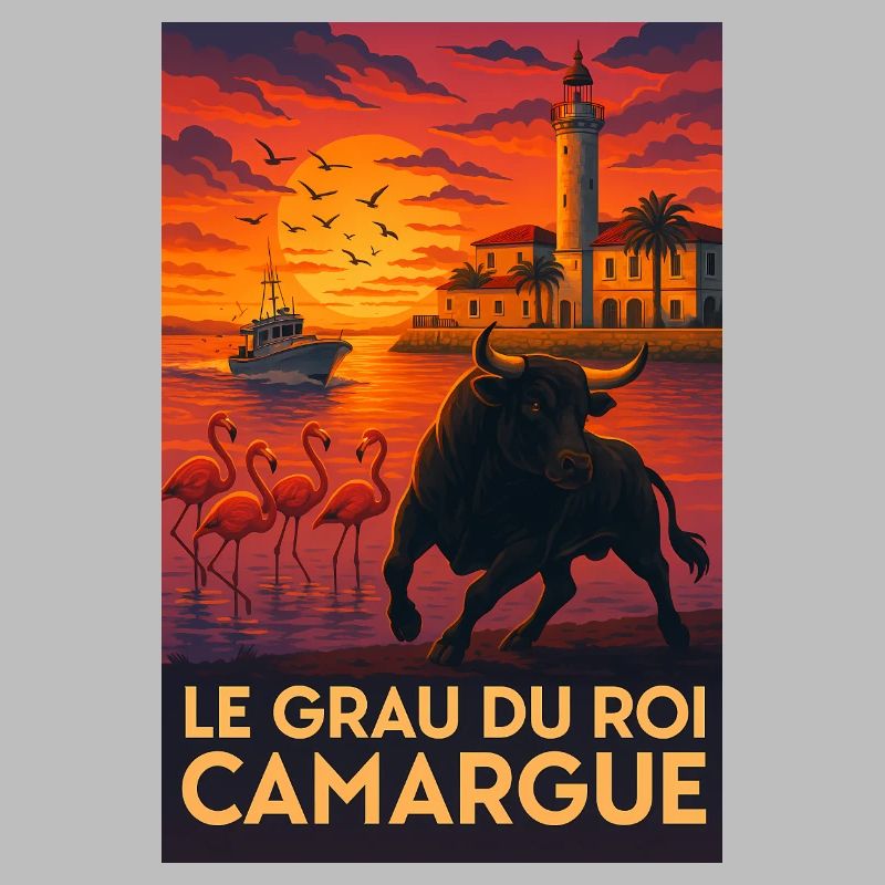 Le Grau Du Roi Camargue Sunset