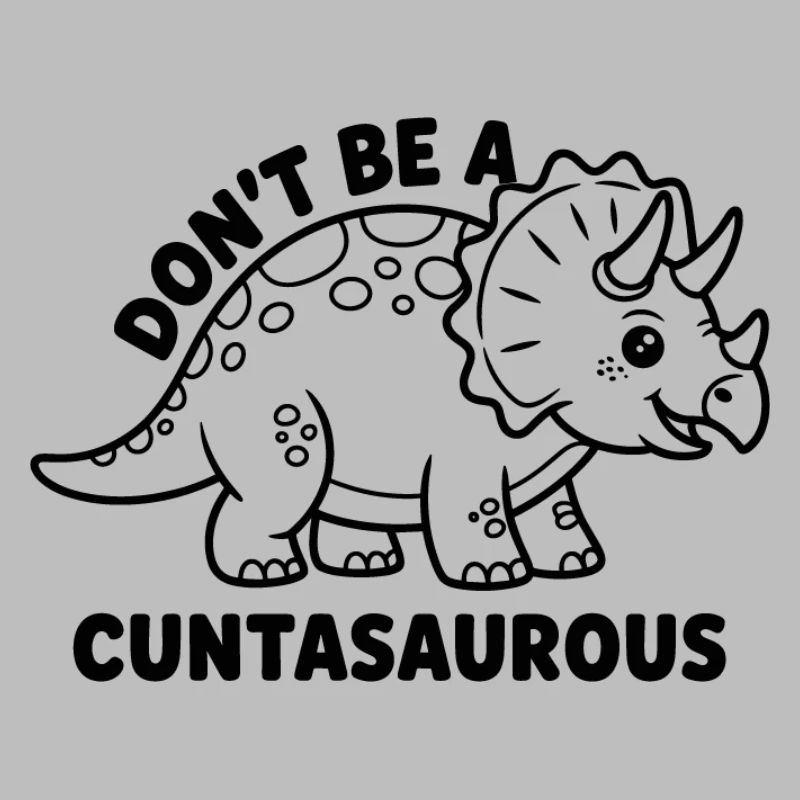 Bunter Dinosaurier mit positiven Gedanken