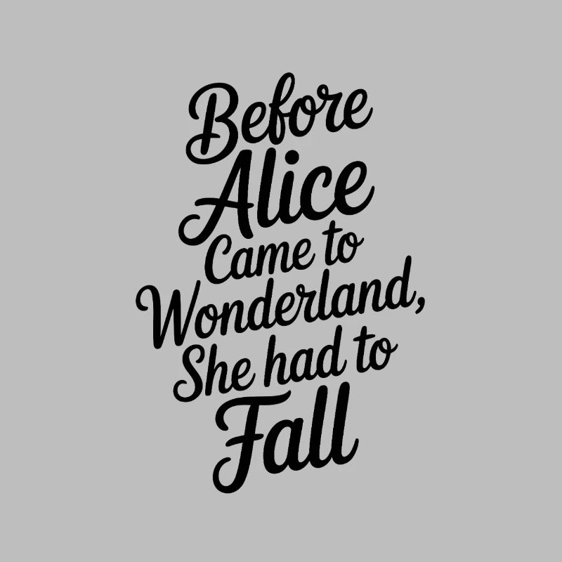 Citation du pays des merveilles en script